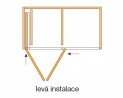HAWA 27638 Folding Concepta 25 1851-2600mm silver left