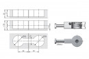 IF-Quick 35mm worktop connecting screw 64mm