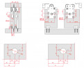 TERNO sliding door fittings set K.1295.2.7.4, 1 door, 50kg