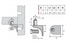 Shelf support ME18 for euro screw