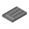 BLUM ZC7S550BS3 Ambia-line cutlery tray LBX/MVX, NL=550/W=300 Indium gray IG-M