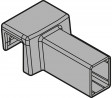 BLUM ZC7U10E0 Ambia-line cross rail holder for LBX pure carbon black CS-M