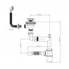StrongSinks S3 Siphon to save space for stainless steel sink