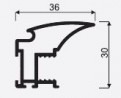 SEVROLL 04377 Fox II mounting bar 2.7m olive