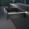 HETTICH 9305742 lighting cover profile for AvanTech YOU anthracite, max 650mm