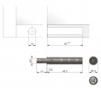 IF K-Push short with lens and adapter gray
