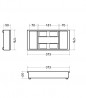 StrongIn organizer for jewelery and watches in a wardrobe drawer 400mm