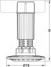 637.76.352 Adjustable leg V.80 mm