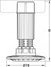 HAFELE 637.76.356 Axilo leg height 180 mm