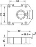 HAFELE 637.76.333 screw-on mounting pad for AXILO plinth system