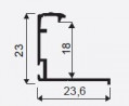 SEVROLL 01706 Slim Line II frame rail 18mm 2.7m olive