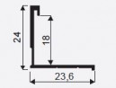 SEVROLL 02549 Secret Line II frame rail 18mm 2.7m olive