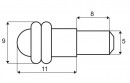 SISO-22.02.200 shelf support with two rings