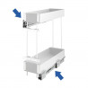 KES 002141 K-Line double basket 200mm anthracite
