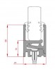TERNO lower glass attachment 1775/A - 1m