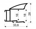 SEVROLL 04512 Era mounting bar 18mm 2.70m silver