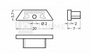 StrongLumio end parts for Arc profile straight (pair)