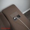 VersaHit Dual 1x 230V, USB A+C 5V brushed aluminum, French