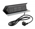 LEGRAND PopUp, 4x230V, anodized aluminum