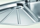 BLANCO 523667 Sink Delta II-F stainl.steel InFino silk gloss+eccent., 2 holes