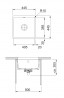 FRANKE Sink KBK 110-40 445 x 445 Anthracite matt