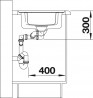 BLANCO 523665 Sink Classic Pro 6S-IF stainl.steel InFino silk gloss with eccent.