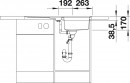 BLANCO 523663 Sink Classic Pro 5S-IF stainl.steel silk gloss InFino with eccent.