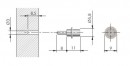 IF-Flipper mandrel diameter 3 mm/length 11 mm zinc white (100 pcs)