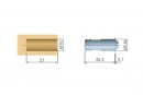 IF-countersunk magnet K-Lock 10x27mm white