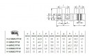 SK-H-6MM2 PP M end part block
