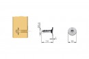 IF-countersunk magnet K-Lock 10x27mm white