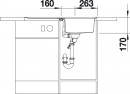 BLANCO 523661 Sink Classic Pro 45S-IF stainl.steel InFino silk gloss+eccent.