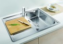 BLANCO 523661 Sink Classic Pro 45S-IF stainl.steel InFino silk gloss+eccent.