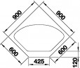 BLANCO 523657 Sink Delta II gray rock InFino with eccentric Silgranit PuraDur