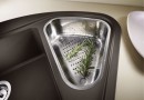 BLANCO 523657 Sink Delta II gray rock InFino with eccentric Silgranit PuraDur