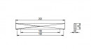 TULIP Handle Envel 192/160 dark gold brushed + screws
