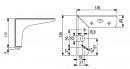 StrongLegs furniture leg FS003, 130mm, imitation stainless steel