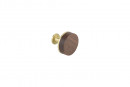 TULIP Knob Mewo walnut/gold matt