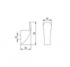 TULIP Hook Rudi nickel brushed + screws