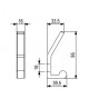 TULIP Hook Peri XL nickel brushed