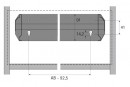 HETTICH 48428 Bridge inserted 600 mm aluminum