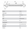 SPAX screw 8x160 countersunk head TXS,W,4C MH, full thread