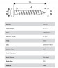 SPAX screw 4x30 semi-round head TXS, W, 4C
