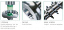 SPAX screw 4x30 semi-round head TXS, W, 4C
