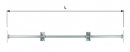 Table tipping rod 2028/750 m