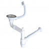 StrongSinks S3 Siphon to save space for stainless steel sink