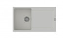 StrongSinks S3 Sink granite ZALA 860, dim.860x500 mm, with draining board, white