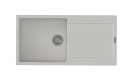 StrongSinks S3 Sink granite Zala 1000, dim.1000x500 mm,with draining board,white