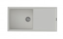 StrongSinks S3 Sink granite Labe 1000, dim.1000x500 mm,with draining board,white