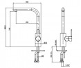 StrongSinks S3 L-shaped Ipoly sink mixer, matte black